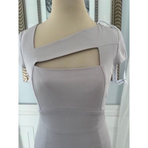 REISS Lorraine Asymmetrical Neck Cutout Sheath Dress Size 4 UK 8 EU 36 - Picture 3 of 6
